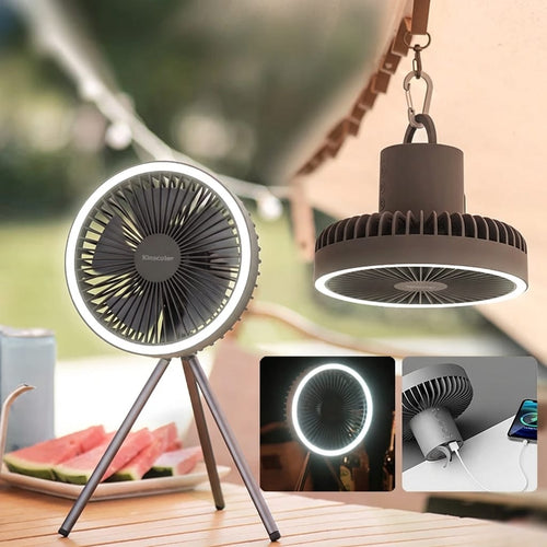 Ventilateur Portable Rechargeable 10000mAh - Camping & Vanlife