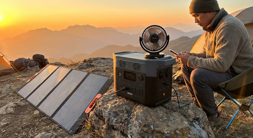 Pack Premium Aventure - Station 900W + Panneau Solaire + Ventilateur