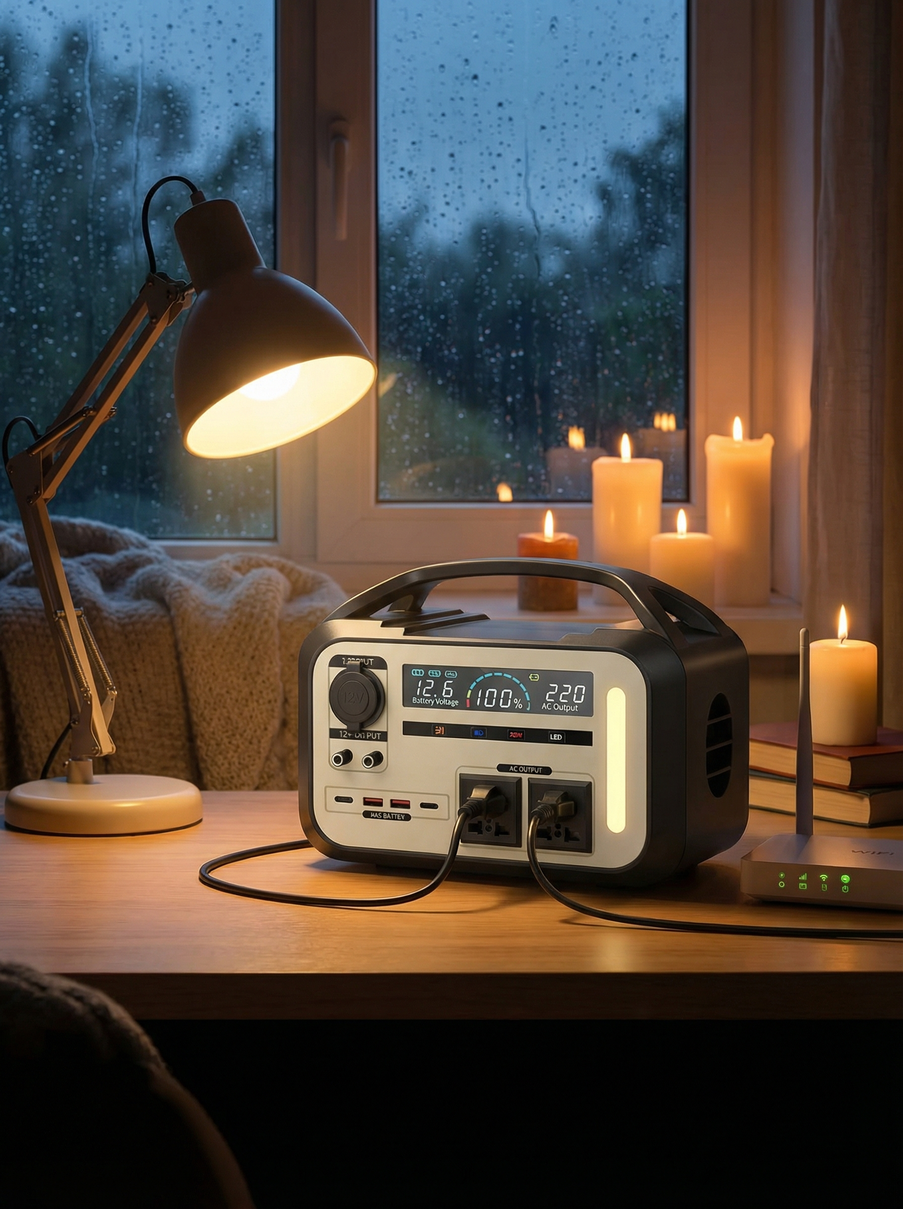 Station d'alimentation portable 900W - Batterie LiFePO4 Premium