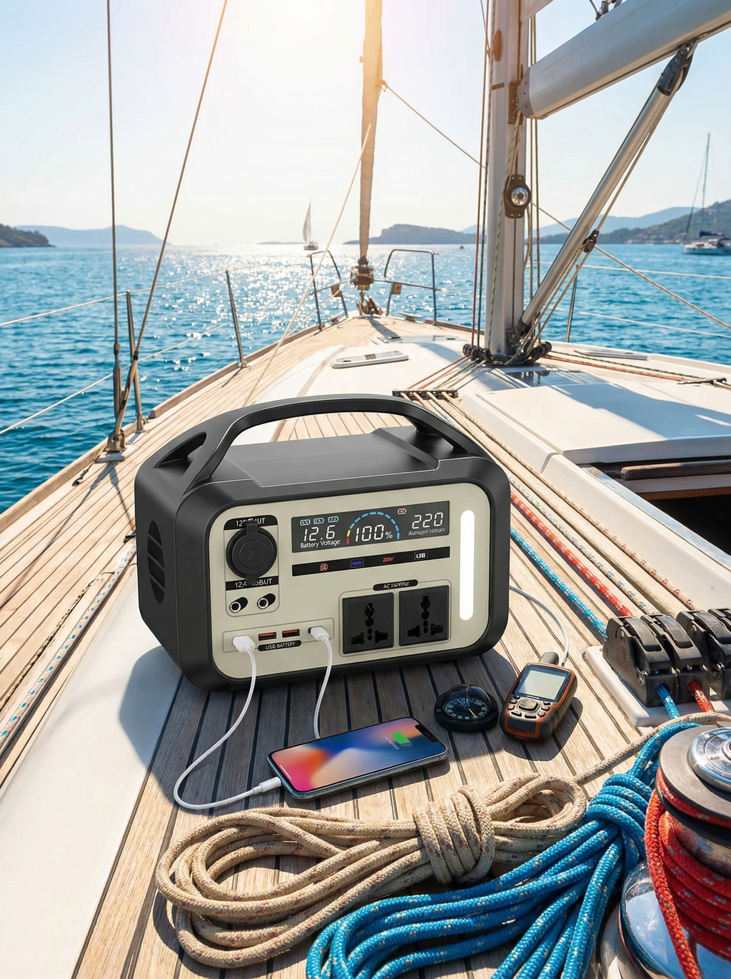 Station d'alimentation portable 900W - Batterie LiFePO4 Premium