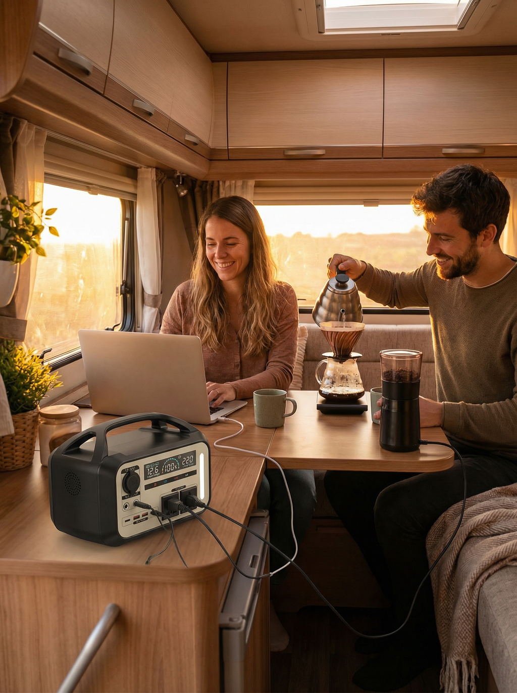 Station d'alimentation portable 900W - Batterie LiFePO4 Premium