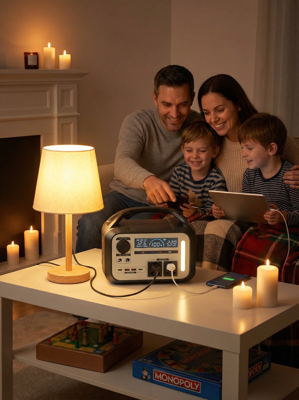 Station d'alimentation portable 900W - Batterie LiFePO4 Premium