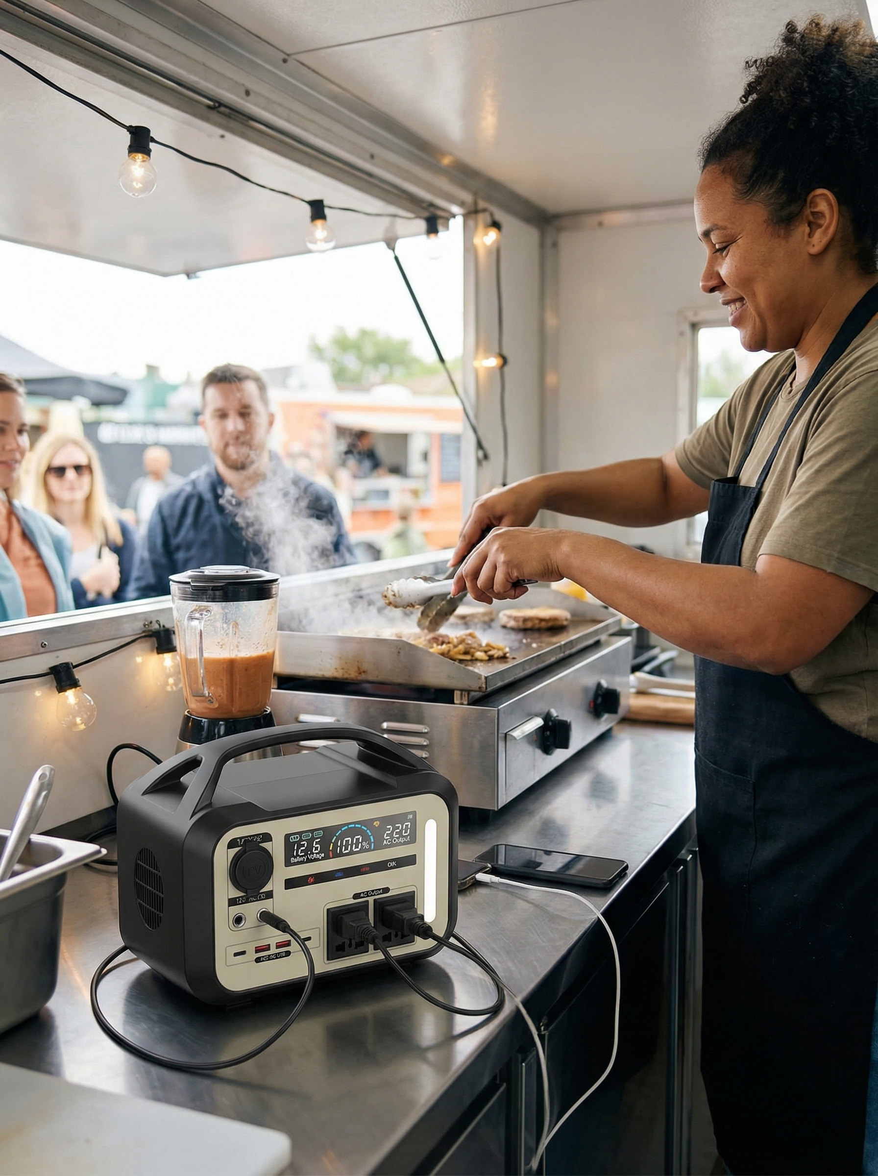 Station d'alimentation portable 900W - Batterie LiFePO4 Premium