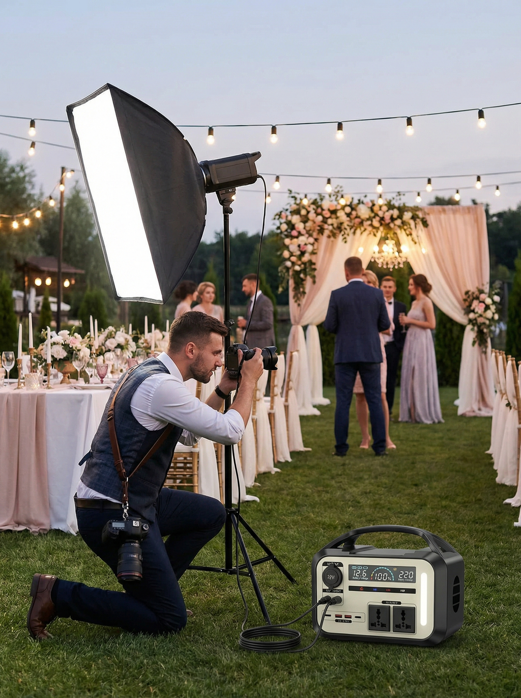 Station d'alimentation portable 900W - Batterie LiFePO4 Premium