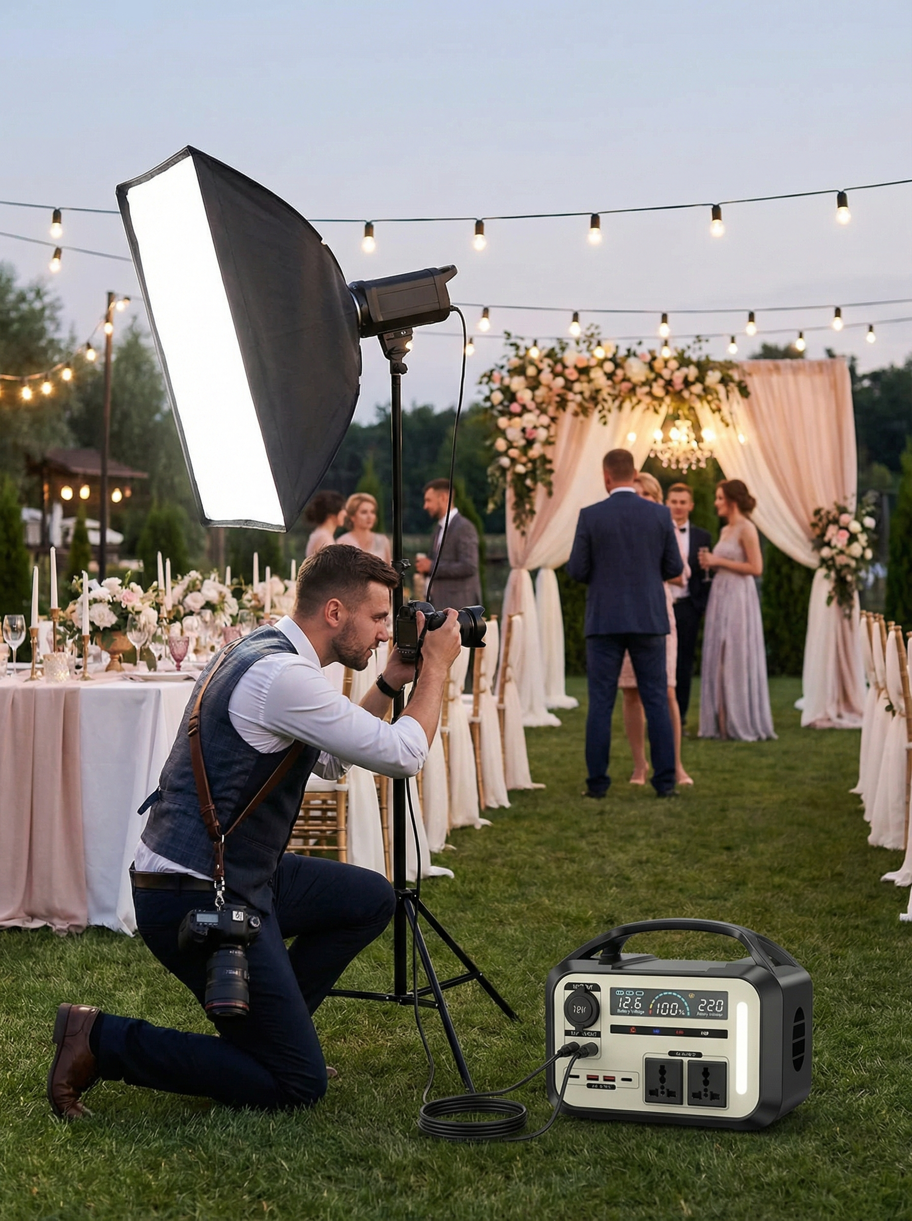 Station d'alimentation portable 900W - Batterie LiFePO4 Premium