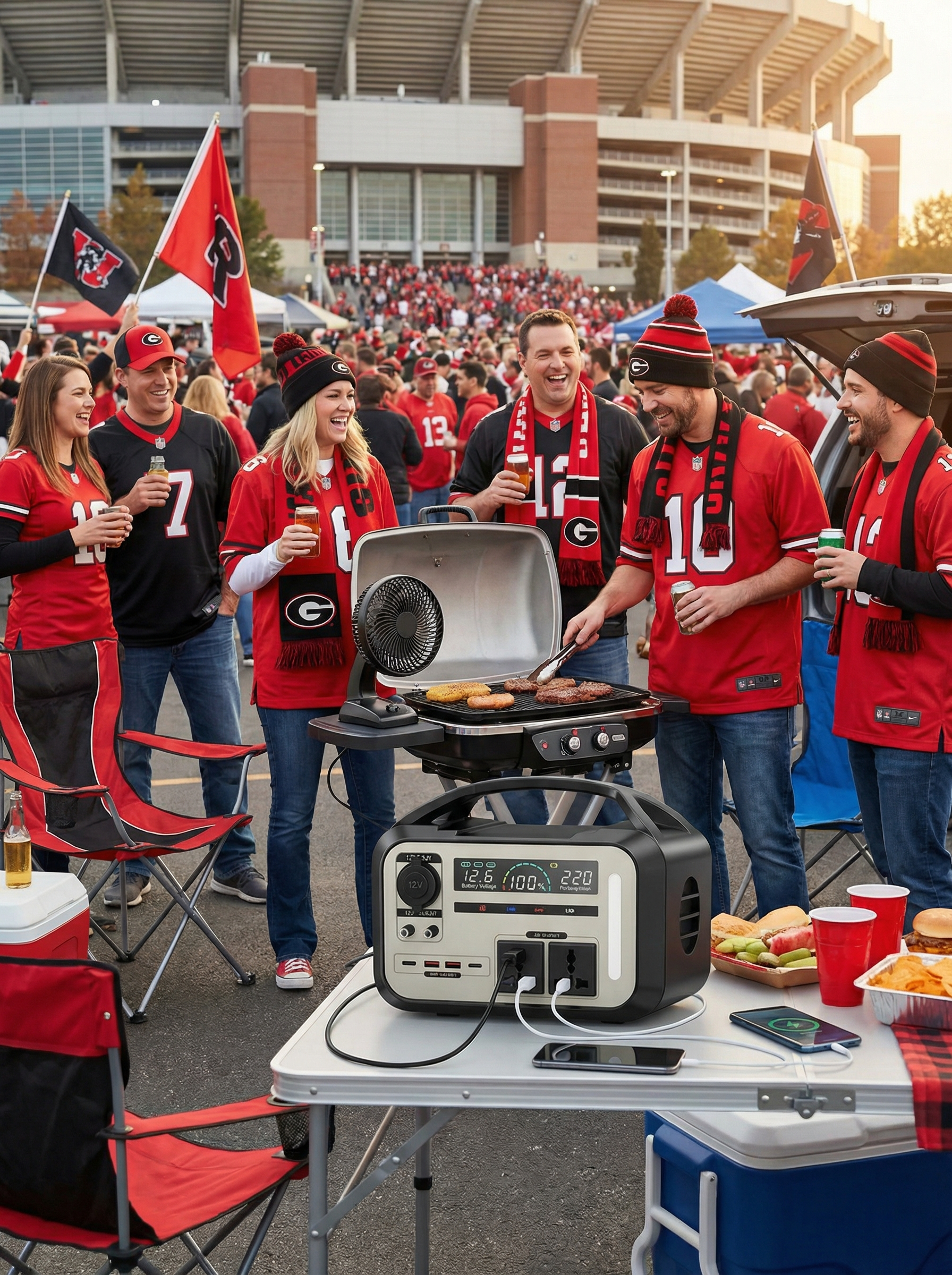 Station d'alimentation portable 900W - Batterie LiFePO4 Premium