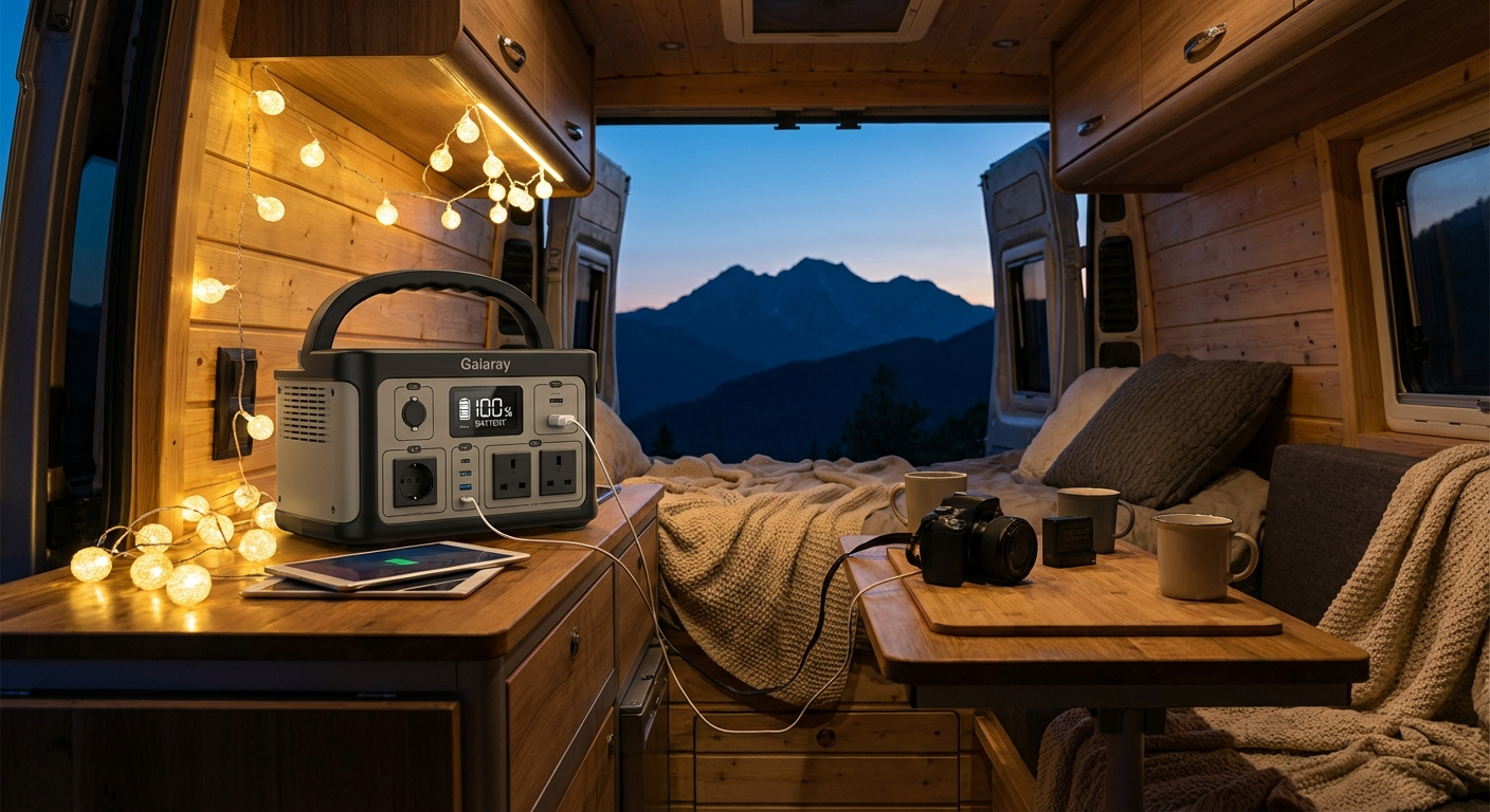 Station d'alimentation portable 900W - Batterie LiFePO4 Premium